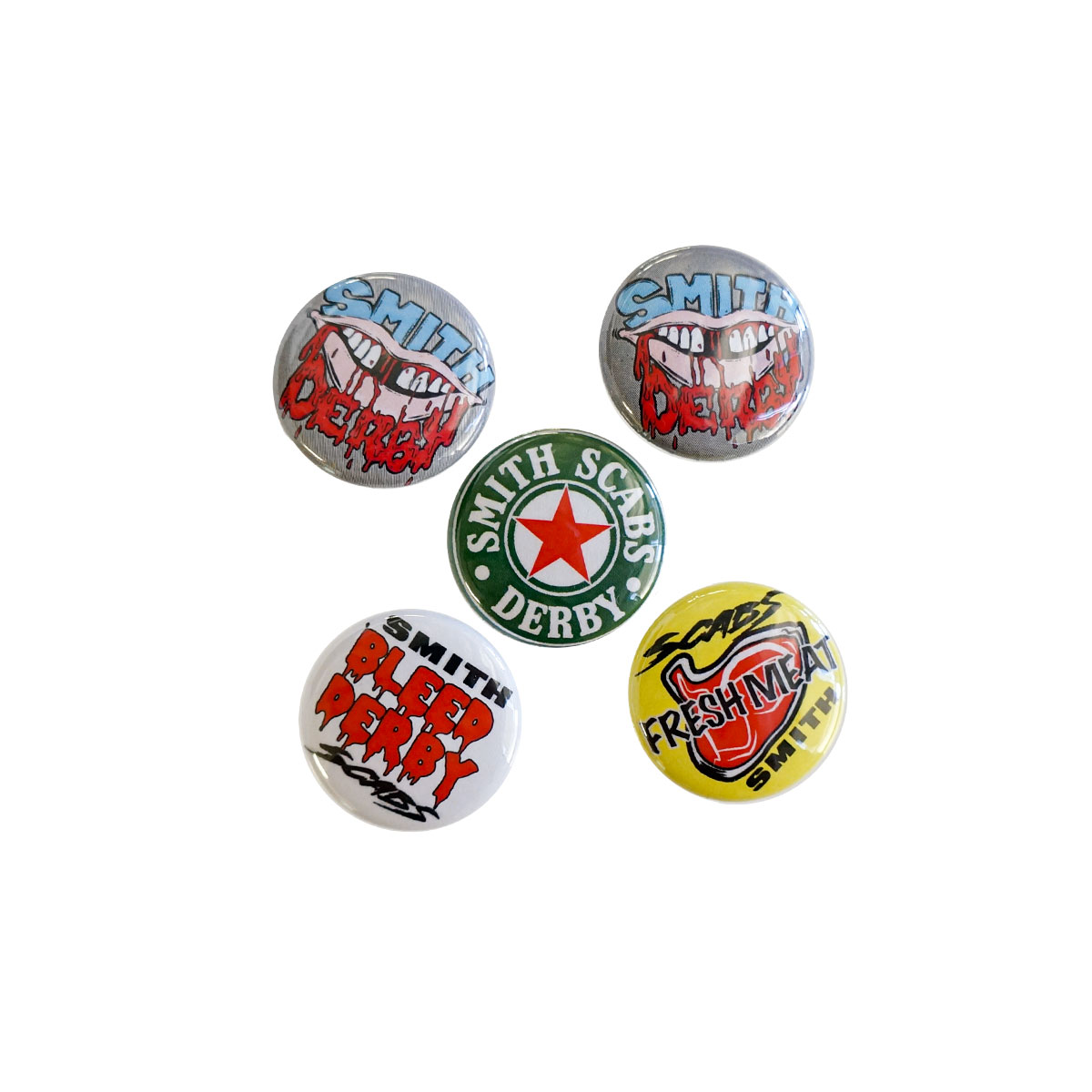 1" Derby Buttons 5 Pack