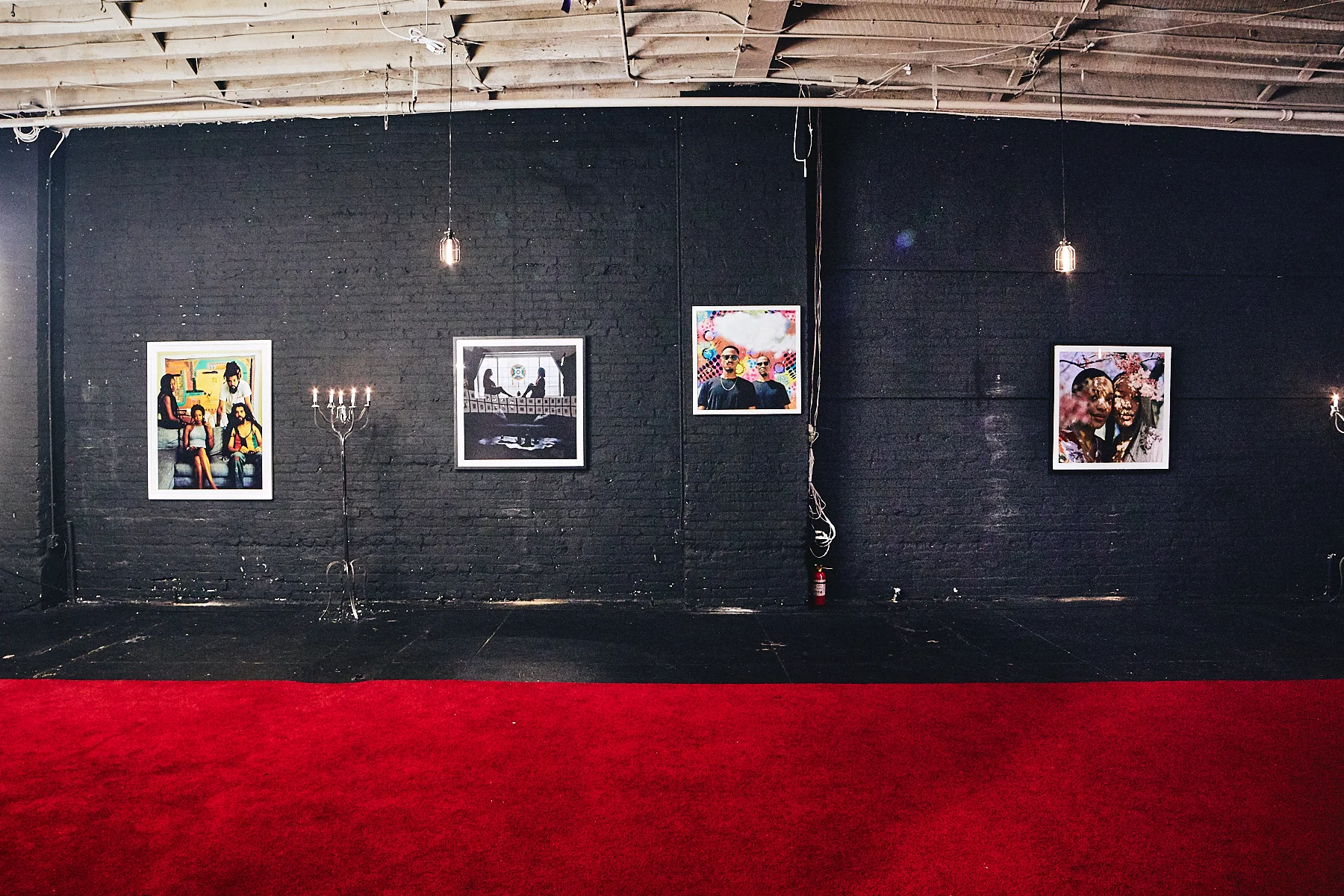 Enlarged pieces on the Center Wall Part 1 of Superchief Gallery NY.