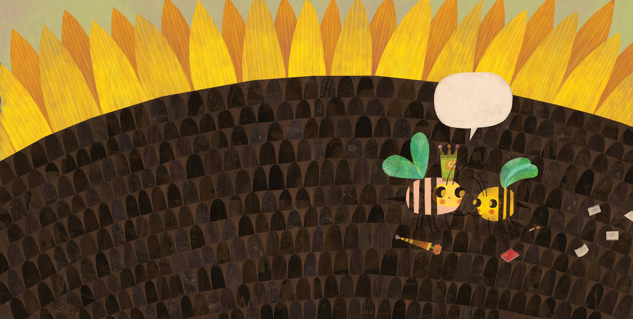 Spread from "Little Bee's Flower"