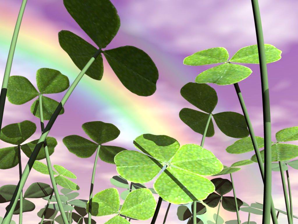 It's a beautiful purple day with Shamrocks and Rainbows!