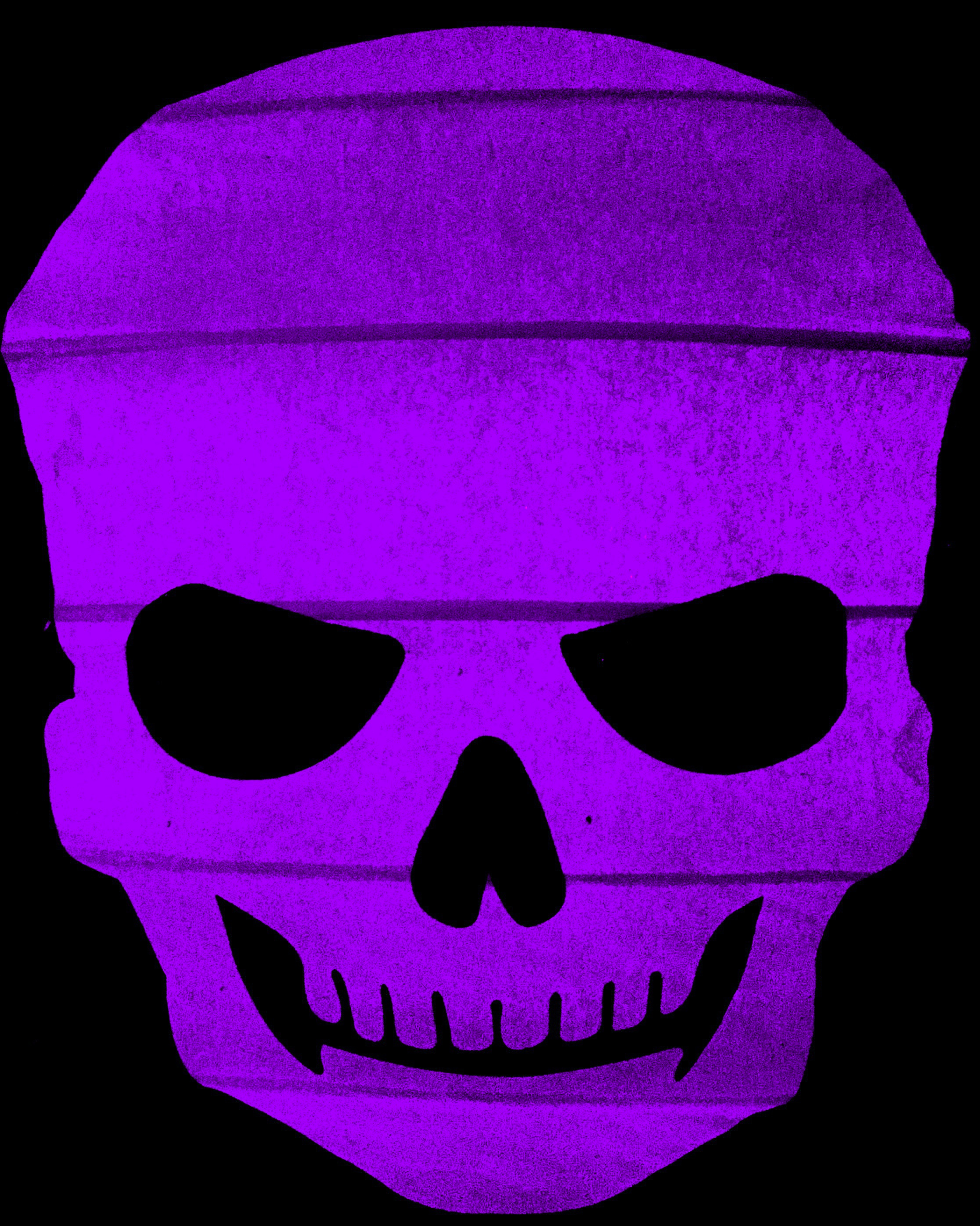 Scary Purple Skull