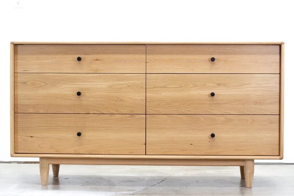 White Oak 6 Drawer Dresser 66" Long | Custom Fine Hardwood Furniture White Oak 6 Drawer Dresser 66" Long | Custom Fine Hardwood Furniture
