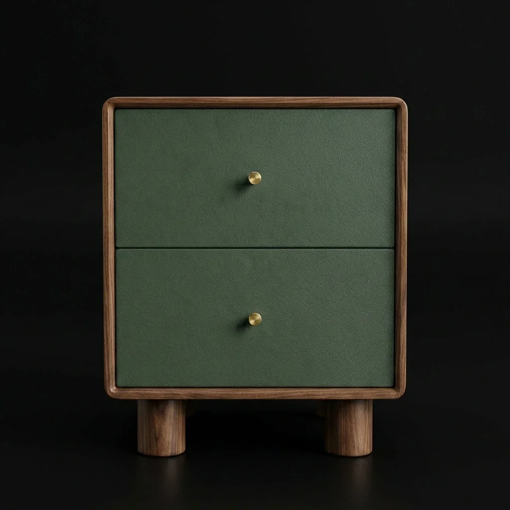 Walnut and pine nightstand.webp