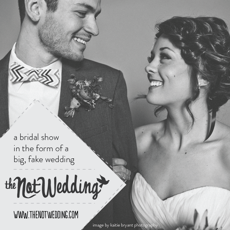 What better way to explore your wedding day vendor options than by attending a BIG FAKE wedding?! Gussied will be performing at the NotWedding reception August 14th, 2014. Want tickets? More information available here .