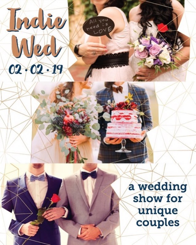 Can't wait to see y'all on Saturday at @indiewed! Randy, Julia, &amp; Liz will be at booth #10 on the first floor. Come say hi 👋 Head to indiewed.com to purchase tickets and learn more.  #indiewed #indiewed2019