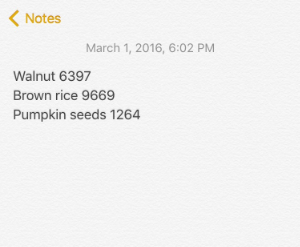 An example note from my phone