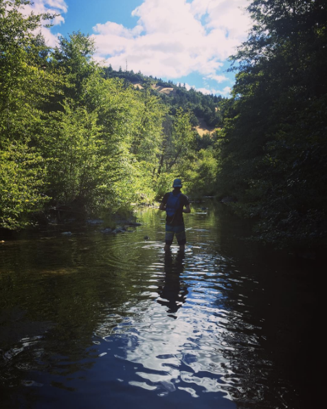 My husband, nature, quiet time -- three of my favorite things.