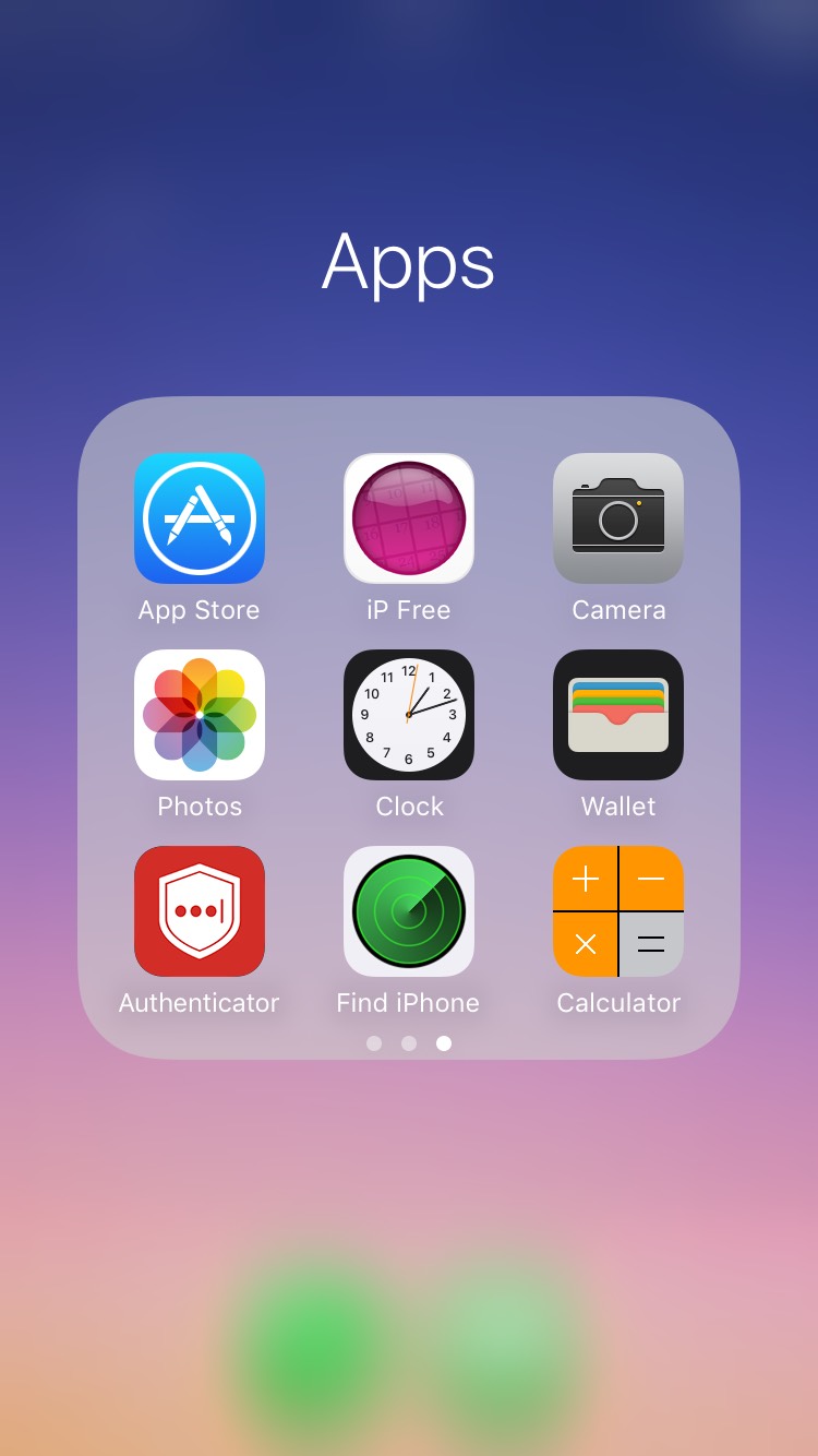 6. My third page of apps are ones Apple won't let me delete or apps I rarely use.