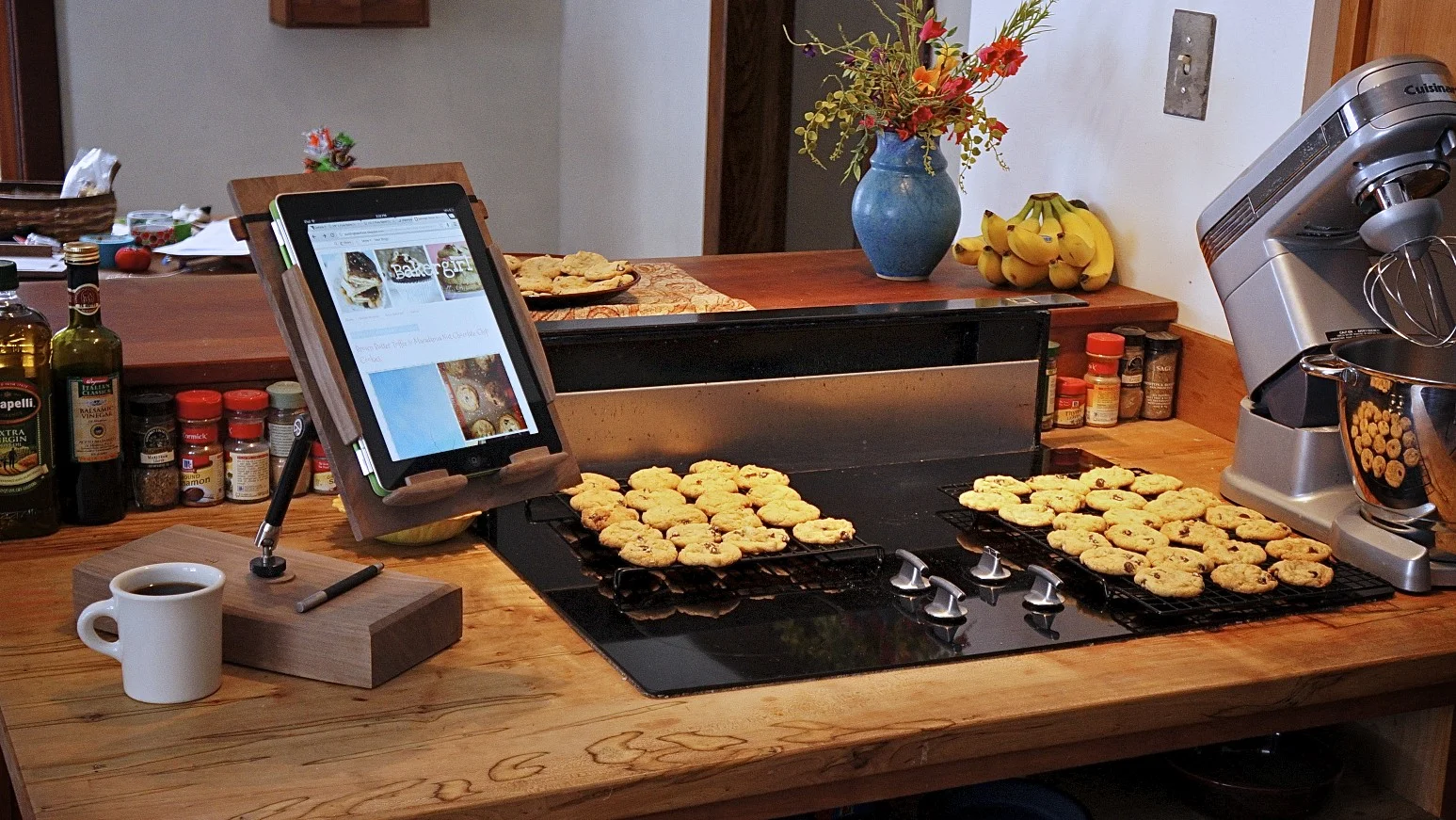 Cooks Tablet Stand in kitchen 1