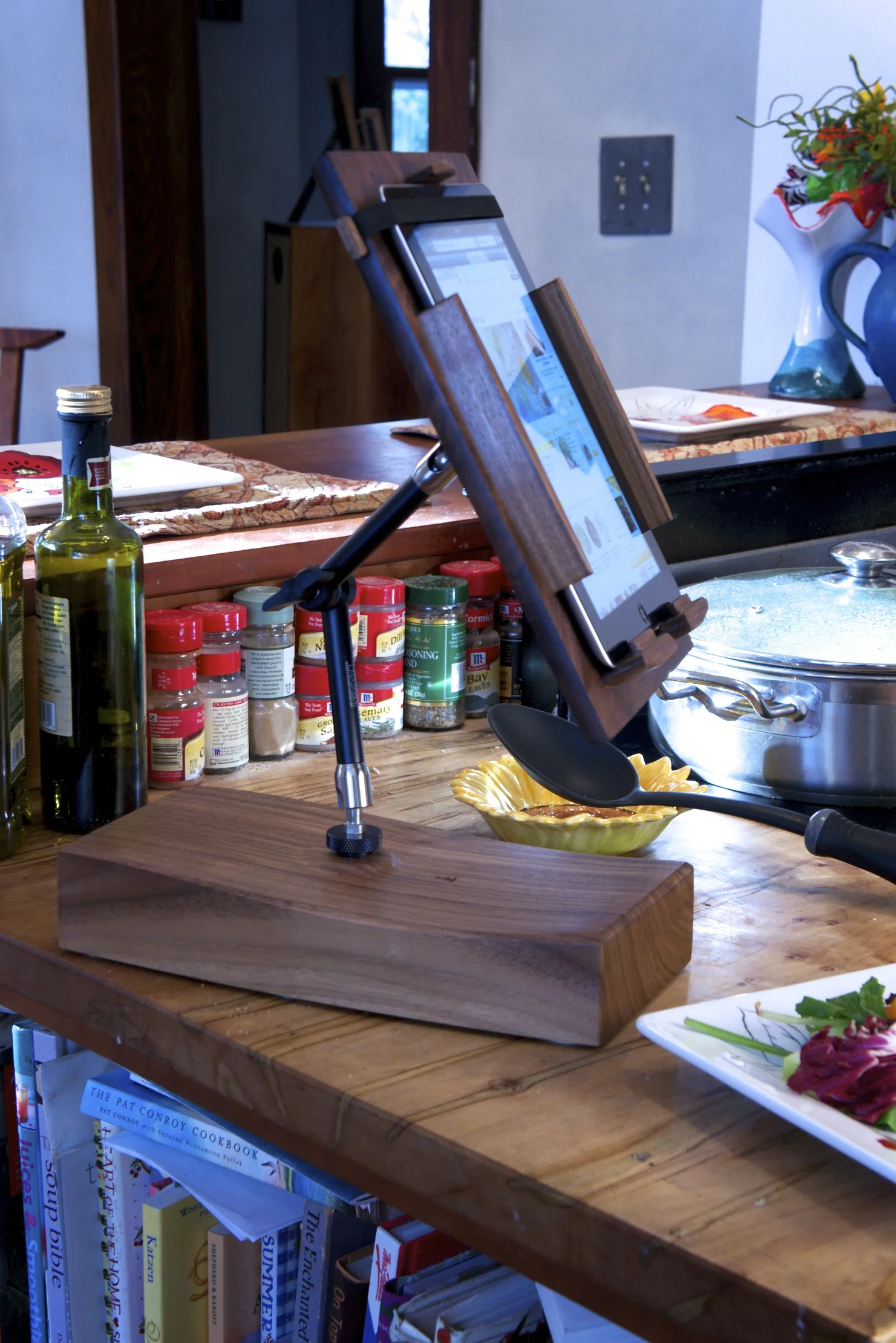 Cooks Tablet Stand in kitchen 3