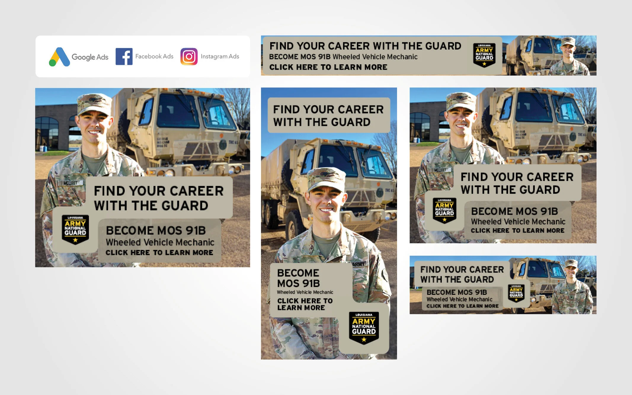 Digital Advertising Campaign - “Find Your Career With The Guard”