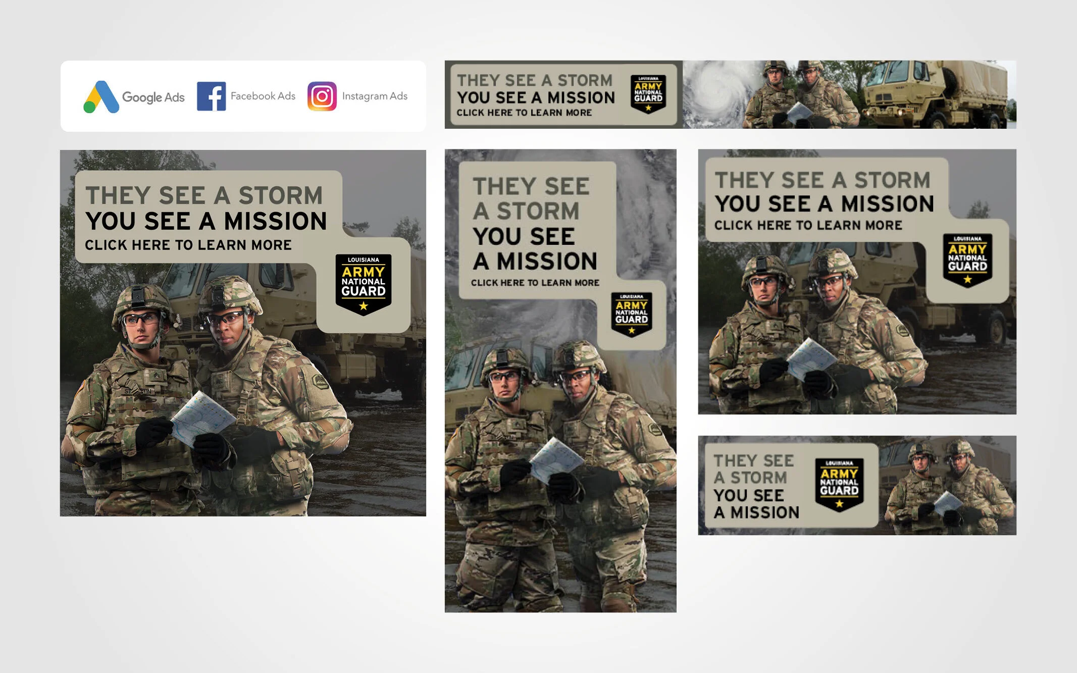 Digital Advertising Campaign - “They See A Storm. You See A Mission.”