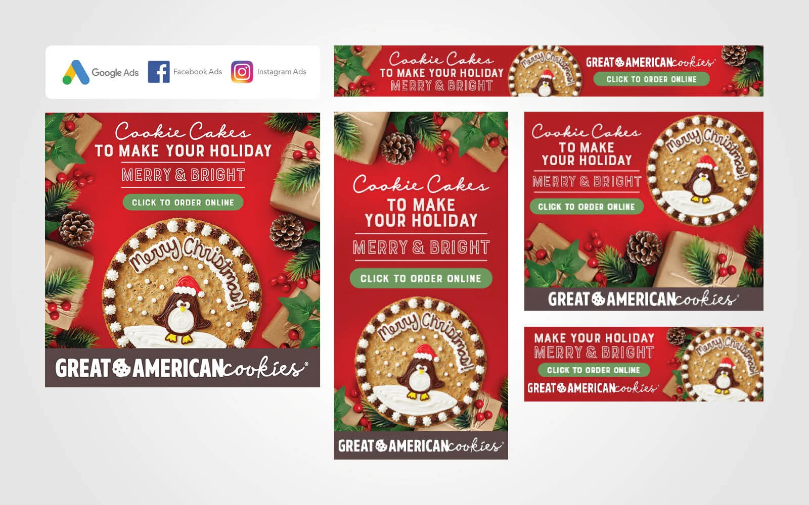 Digital Ad Campaign - “Cookies Cakes To Make Your Holiday Merry &amp; Bright”