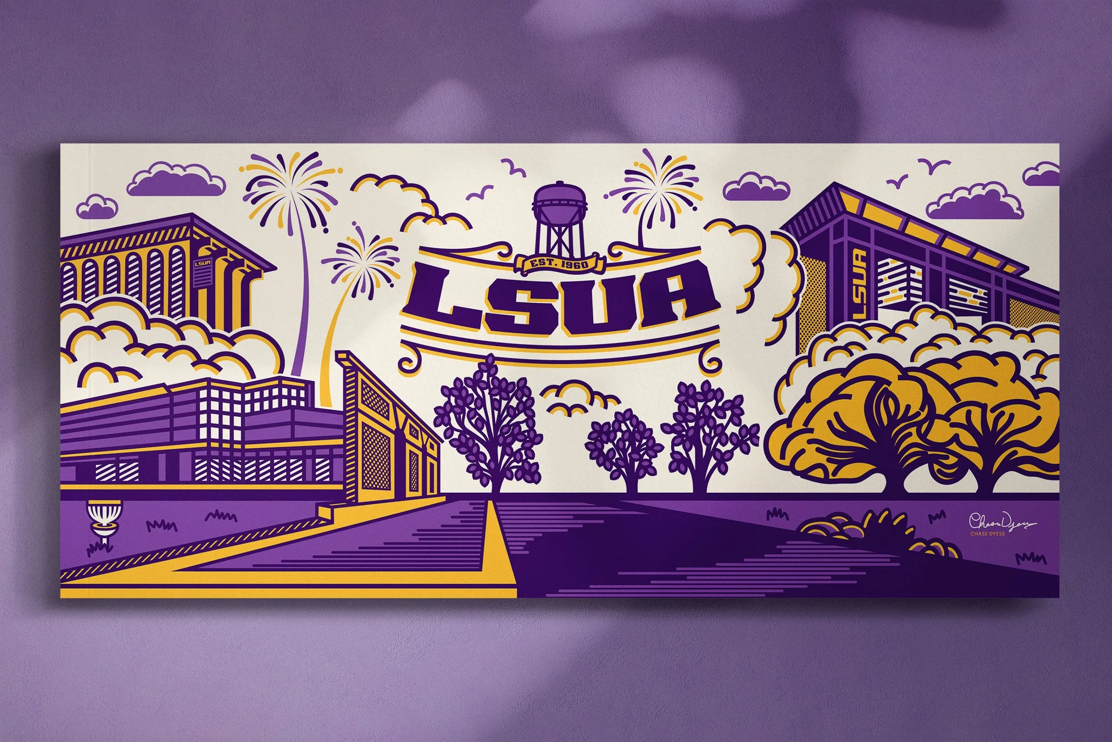 Dyess Design - LSUA Art Mural