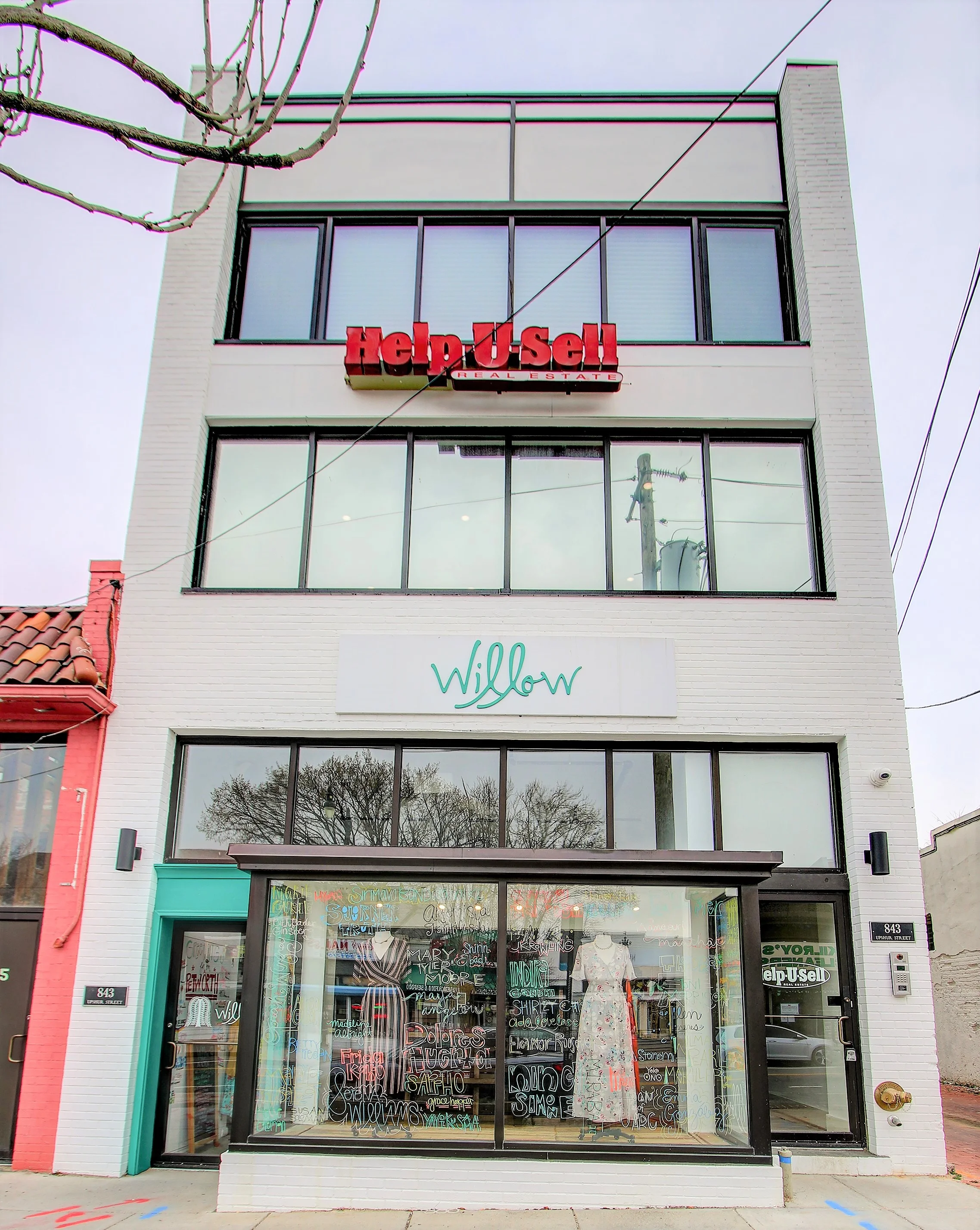new front facade with 3rd floor addition