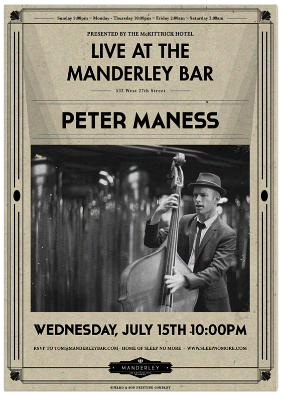 peter and the master keys play live jazz and blues at the mckittrick hotel's manderley bar. They are the best jazz band for wedding receptions in New york city.