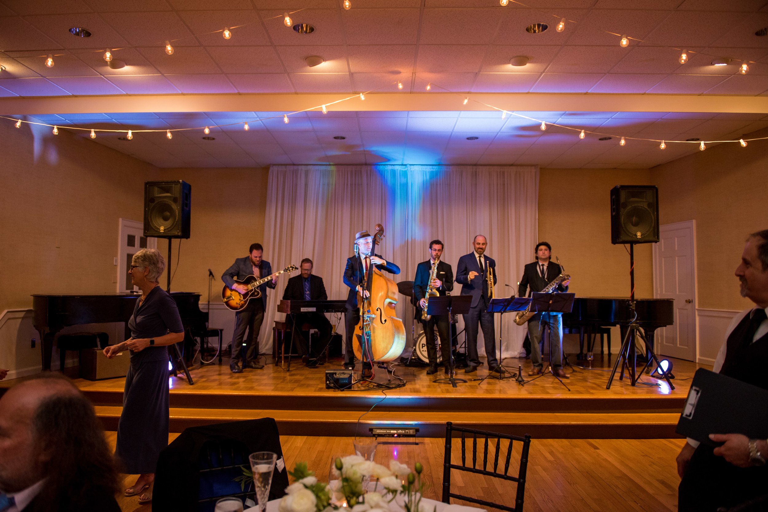 Jazz wedding reception in Darien, CT