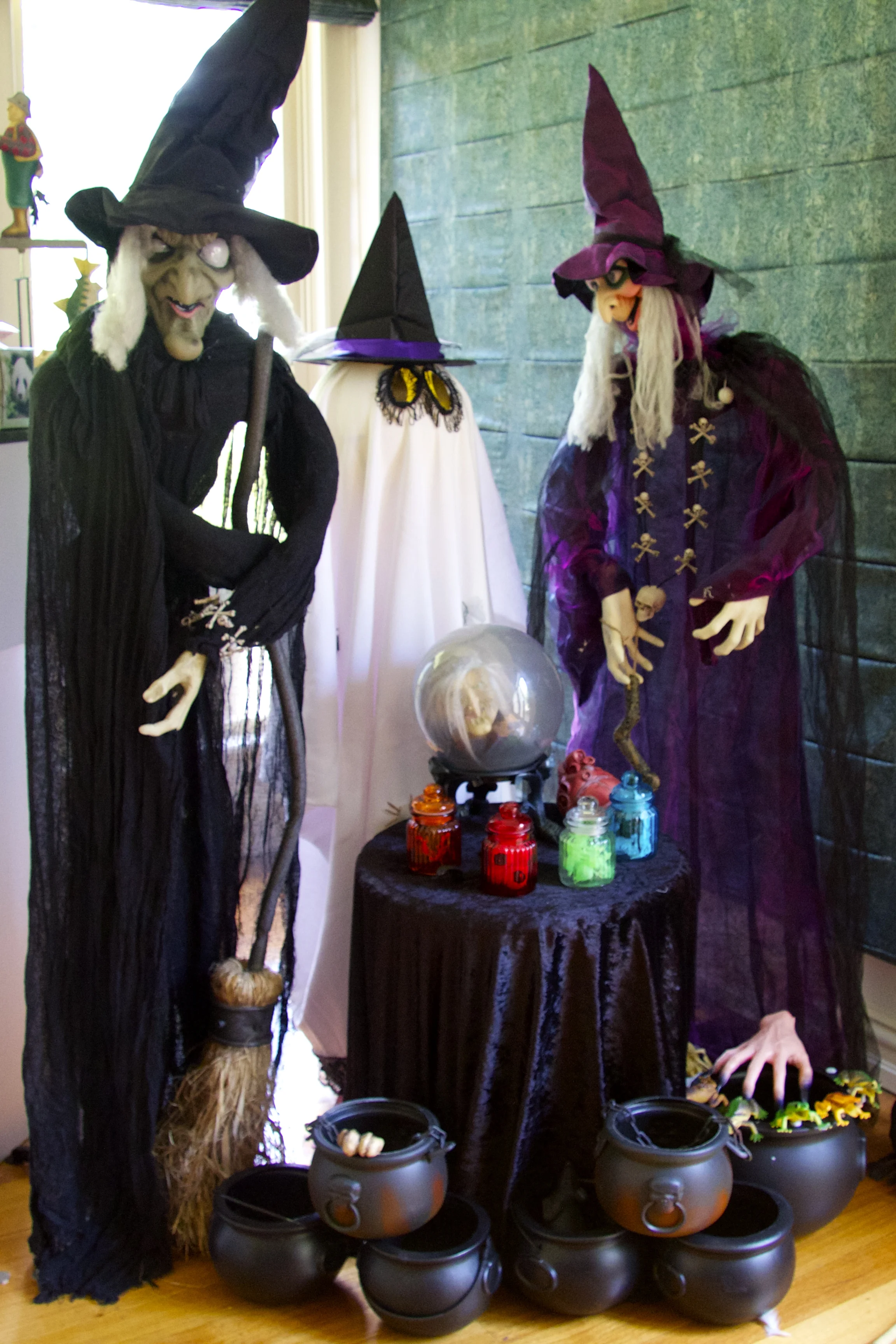Halloween witches and Ghost