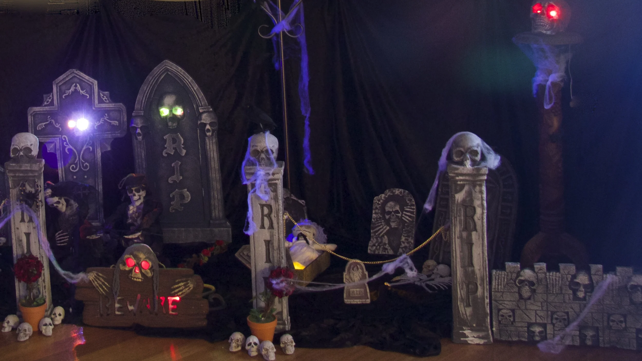 Halloween Indoor Graveyard