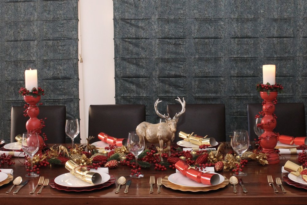 Sociale Studier hver for sig Kostbar Christmas Table Setting Red and Gold Design — Blog — Chic Party Ideas