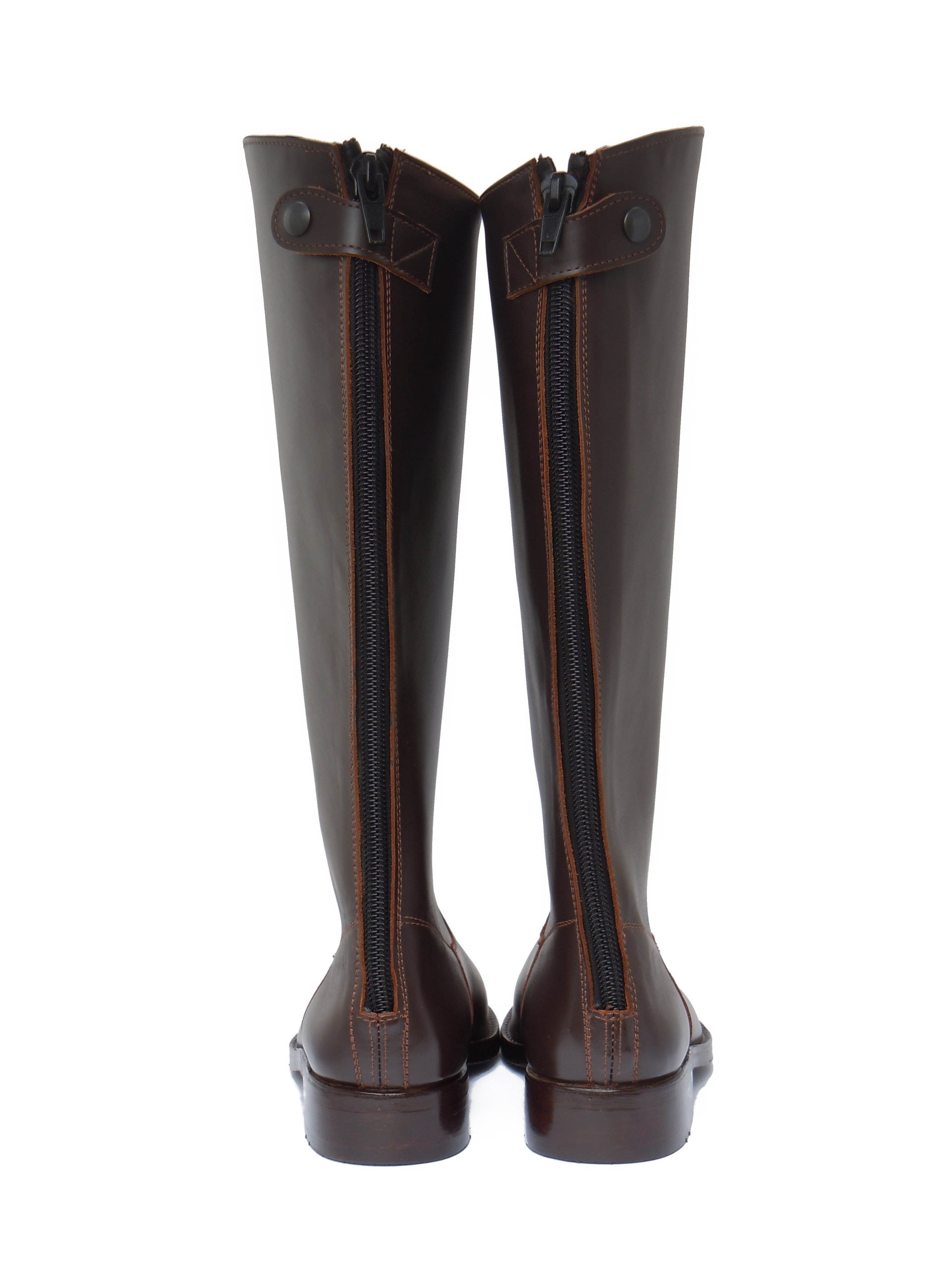 Polocrosse Boots with Curved Tops (Zip-Up)