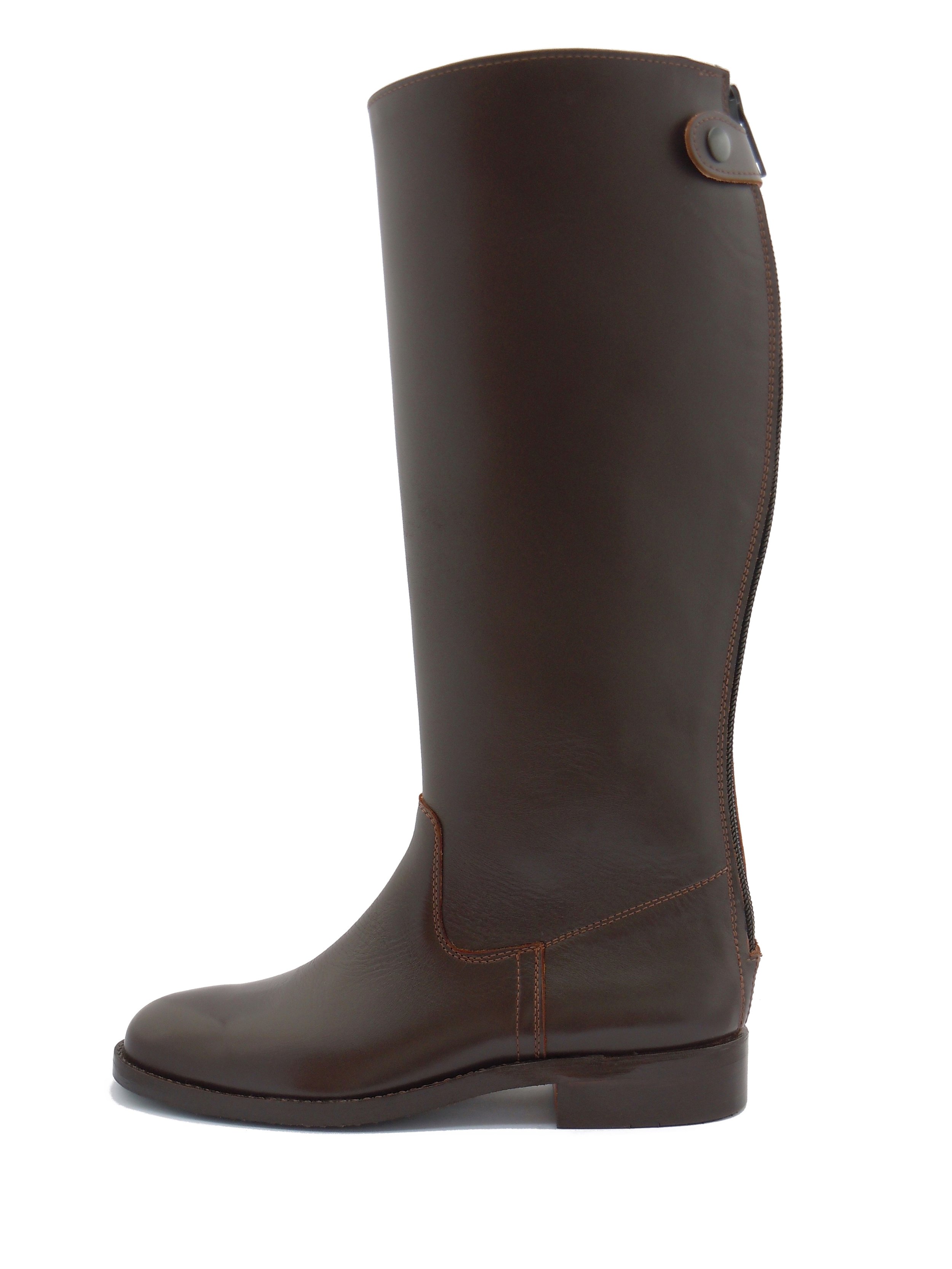 Polocrosse Boots with Curved Tops (Zip-Up)