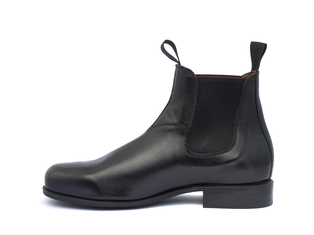 blue dress for baby girl Wild West Men's Black Belmont Wide Square Toe Short Boot 10.5 main image 0