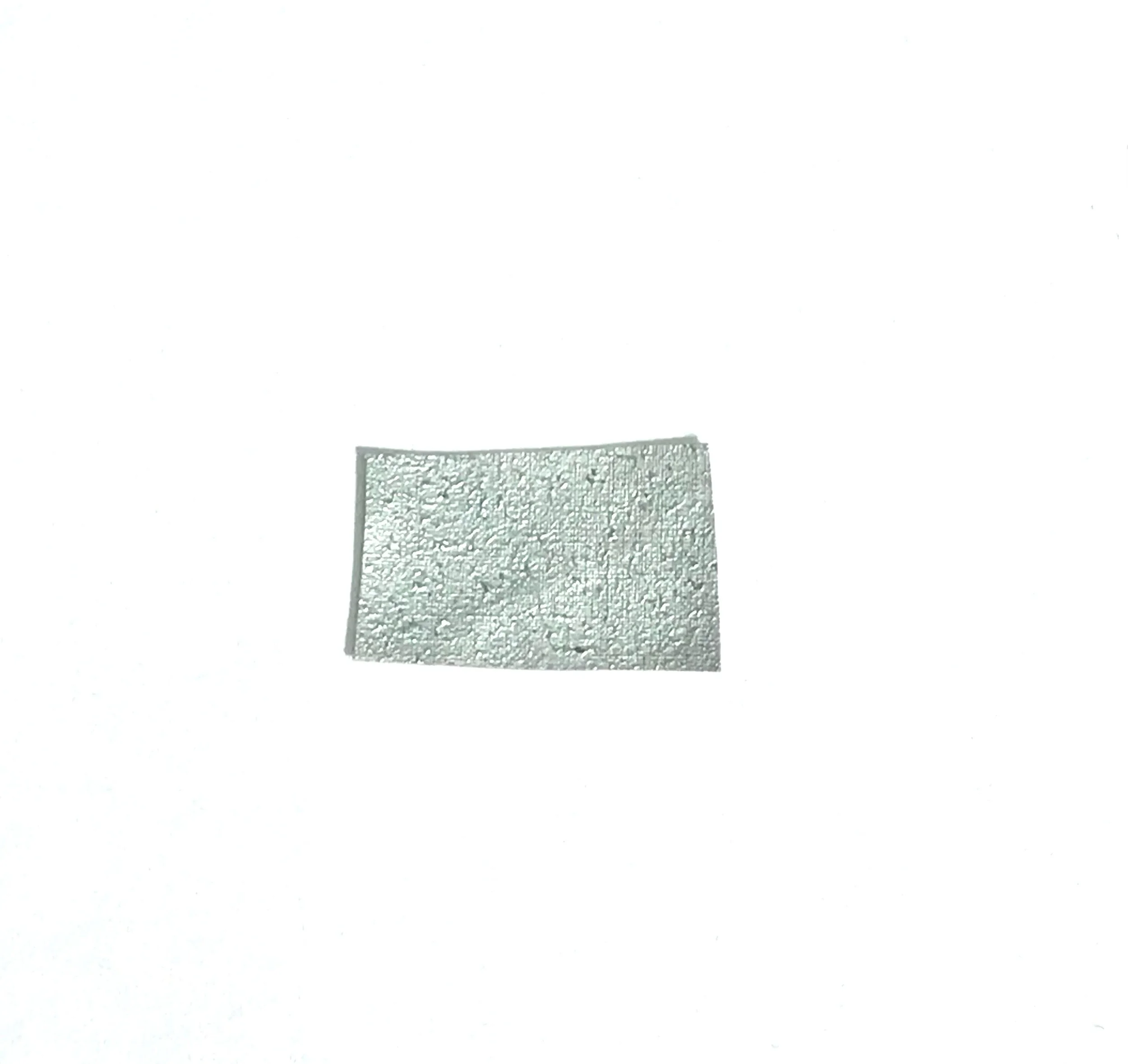 painting 3 - aluminum coated fabric fragment recovered from the hindenburg airship disaster