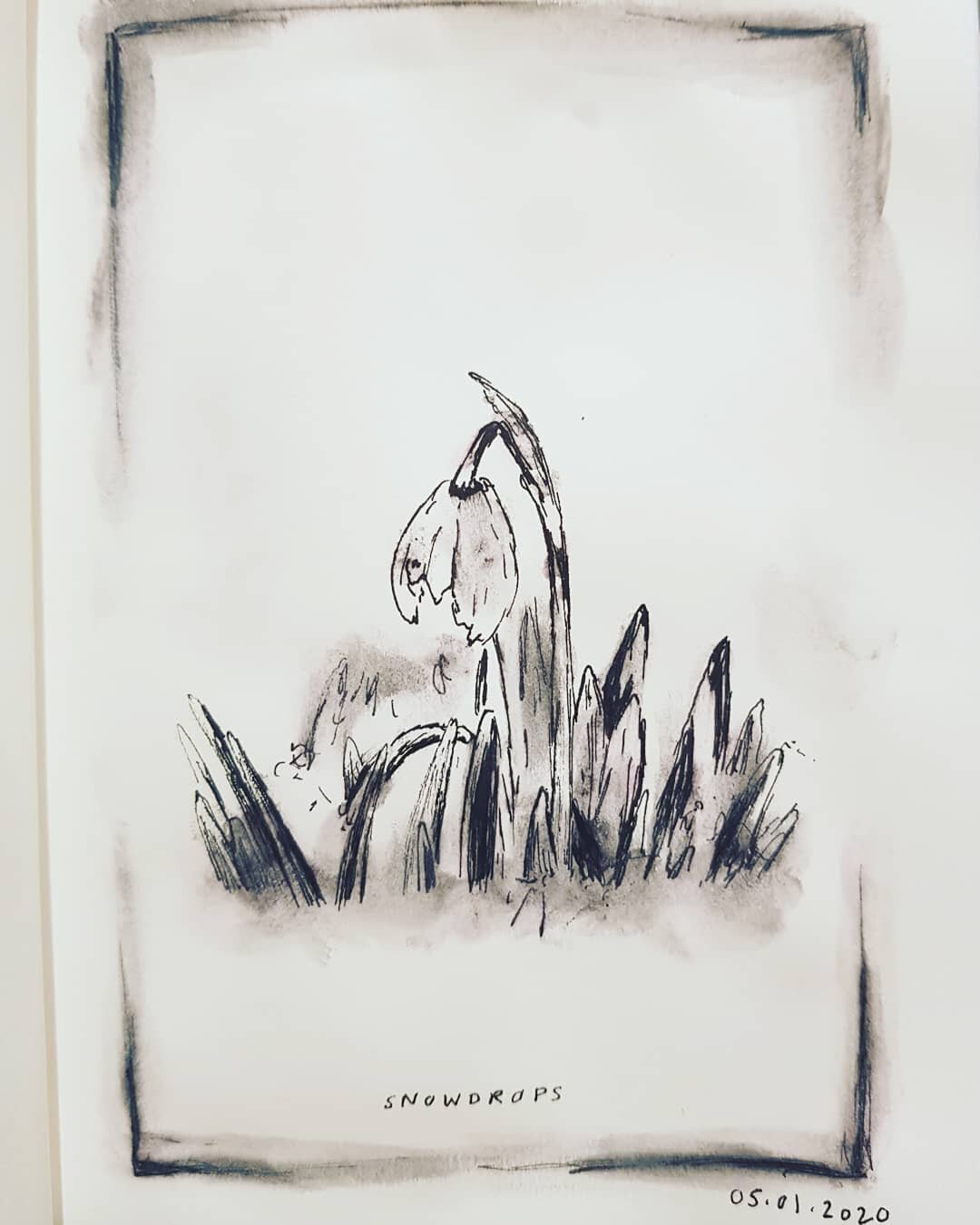 05.01.2020 - #snowdrop #january #drawings