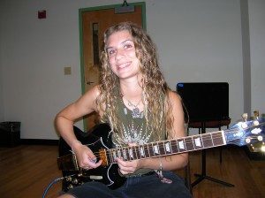 Student Shawna Rambur during her weekly lesson. 