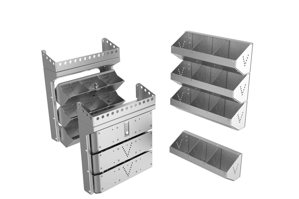 Nuts & Bolts bins, stand alone or folding