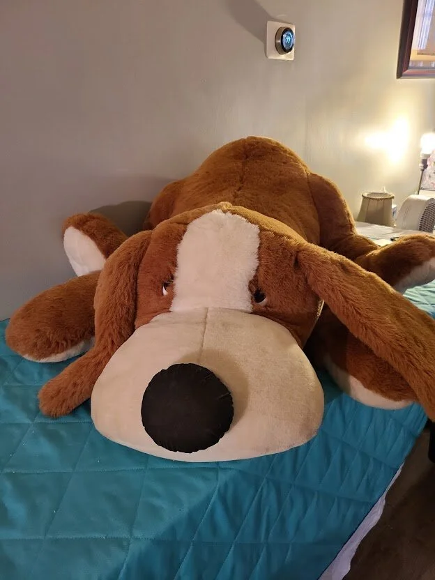 #44 Giant Stuffed Dog