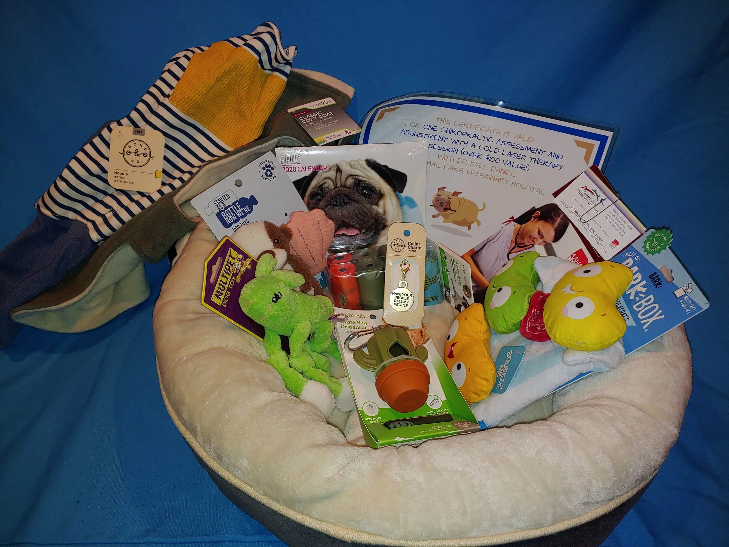 #65 - Animal Care Veterinary Hospital, Murfreesboro, TN Dog Bed Gift Basket