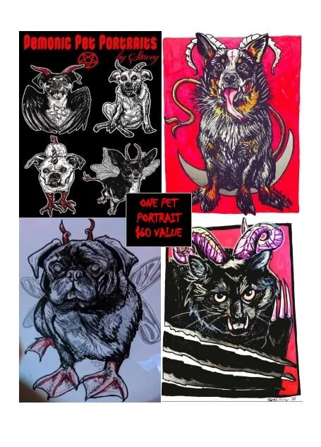 #101  Demonic Pet Portraits by Stacey