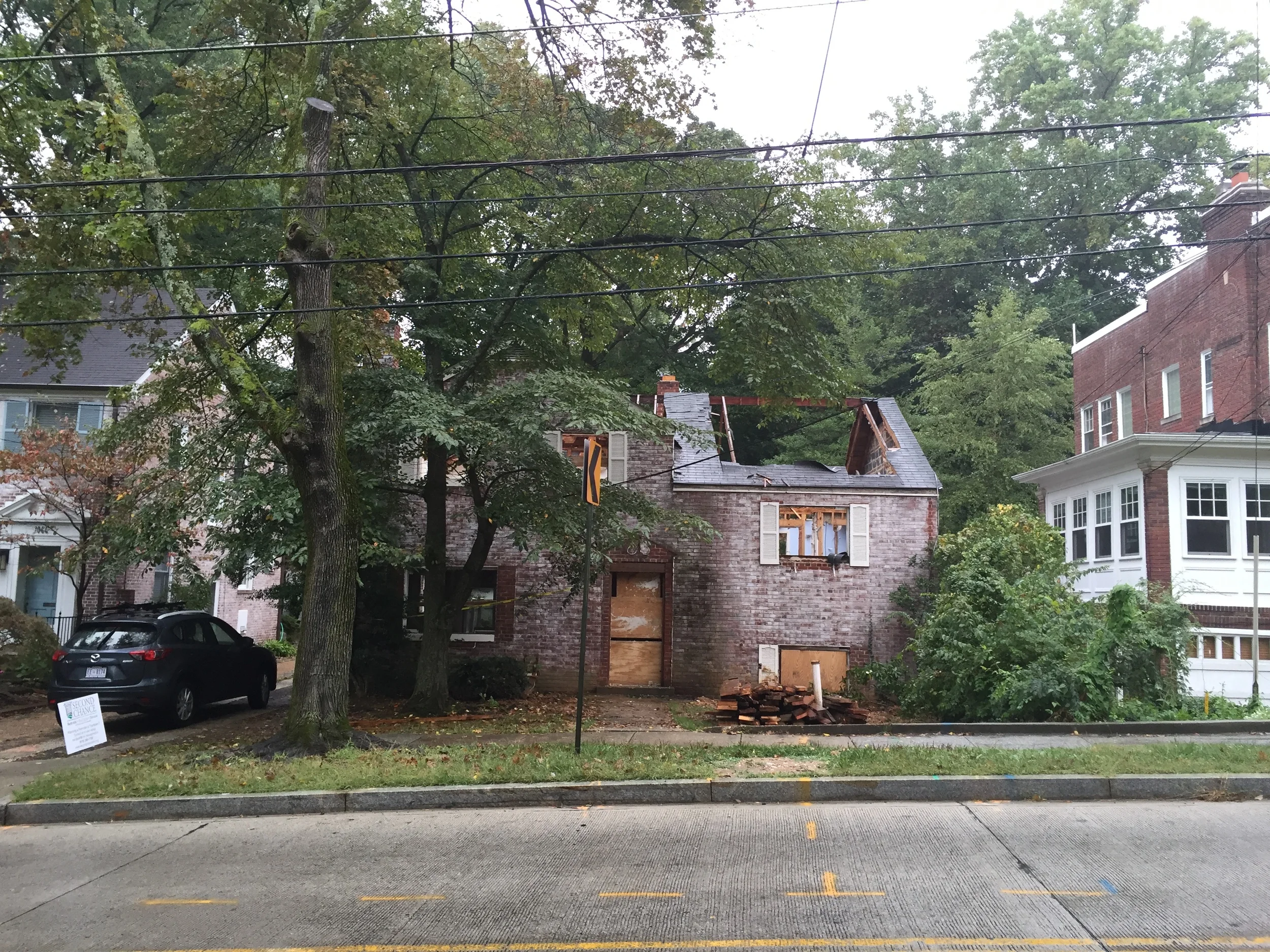 Existing house being deconstructed
