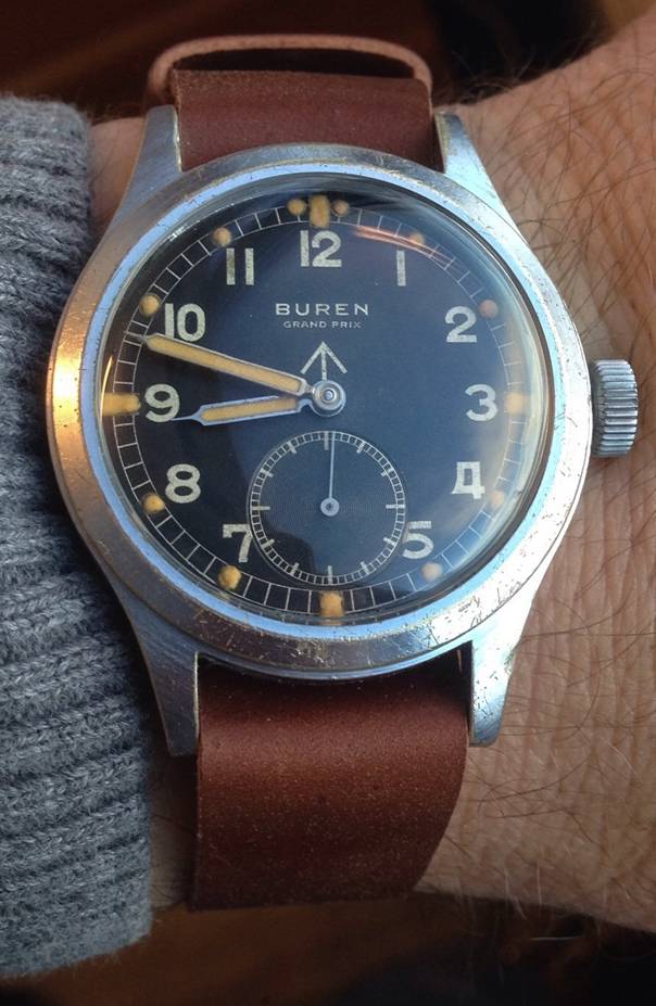 A beautiful Buren WWW on a one-piece strap. Wow.