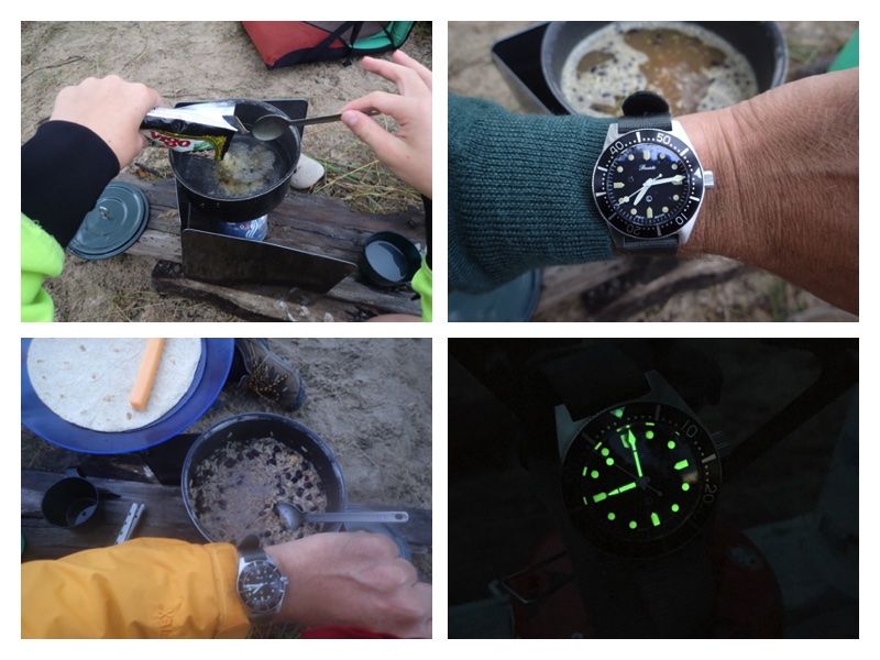 The Precista makes a handy dinner timer. In the time it took to cook our Vigo, the rain had returned.