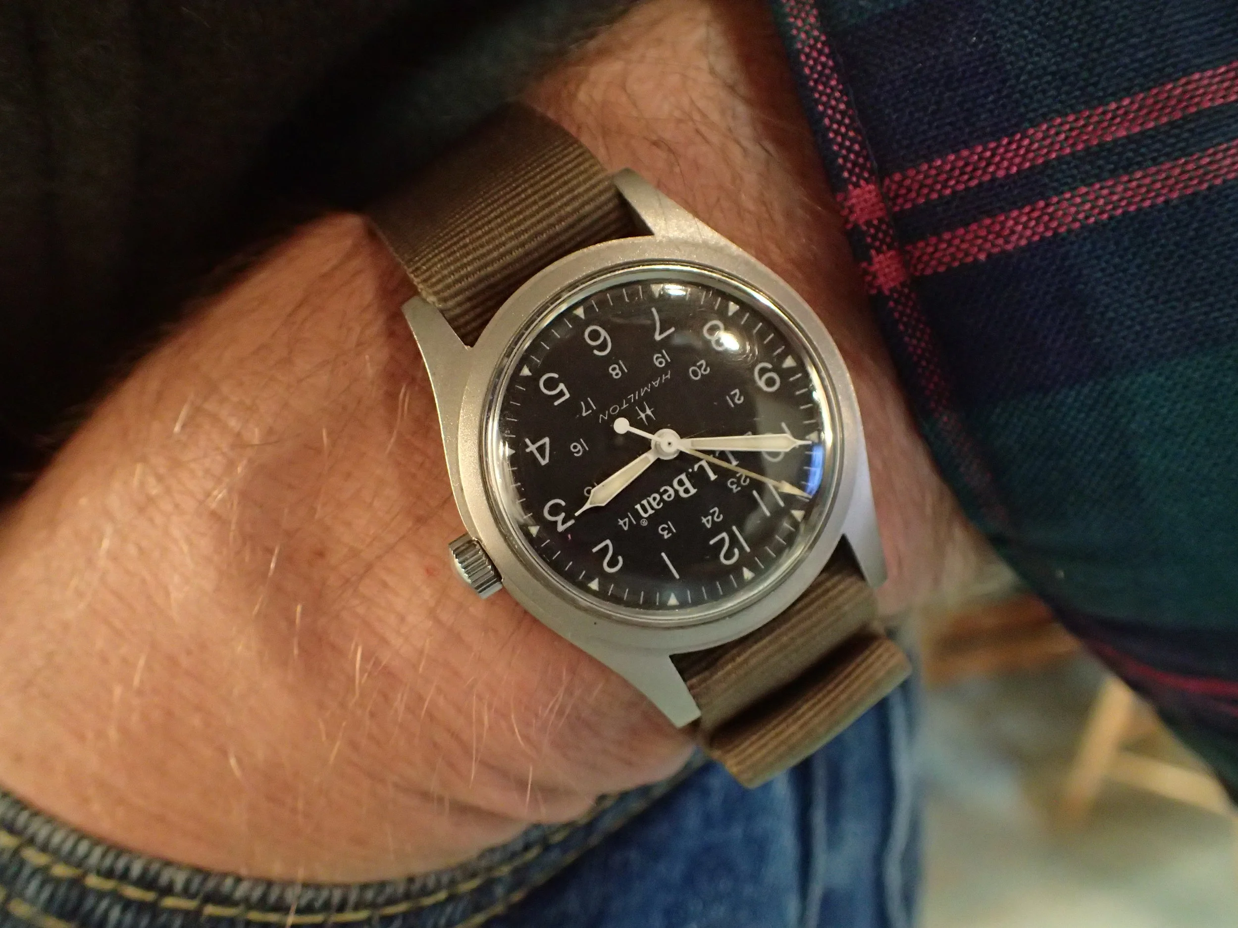 Hamilton 9219 on the wrist.