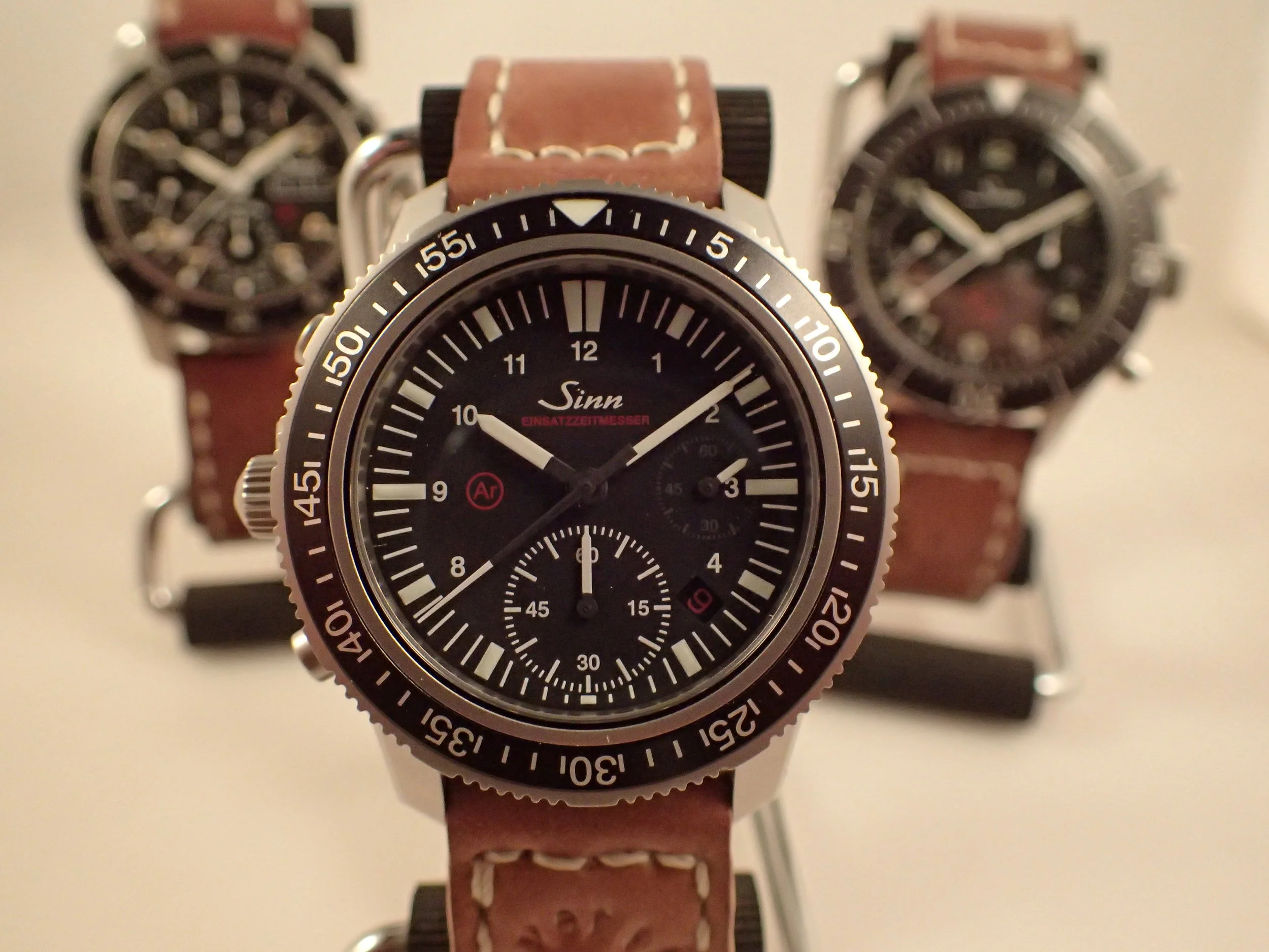 Holy Backwards Chronograph Controls, Batman! The Sinn EZM 13 is a lefty, and it totally doesn't matter. 