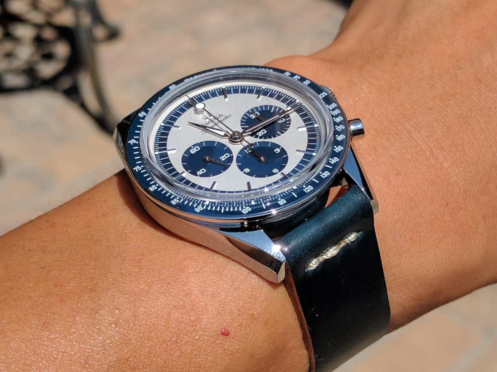 Killer Speedy CK2998 on Navy two-piece. Look at that crystal!