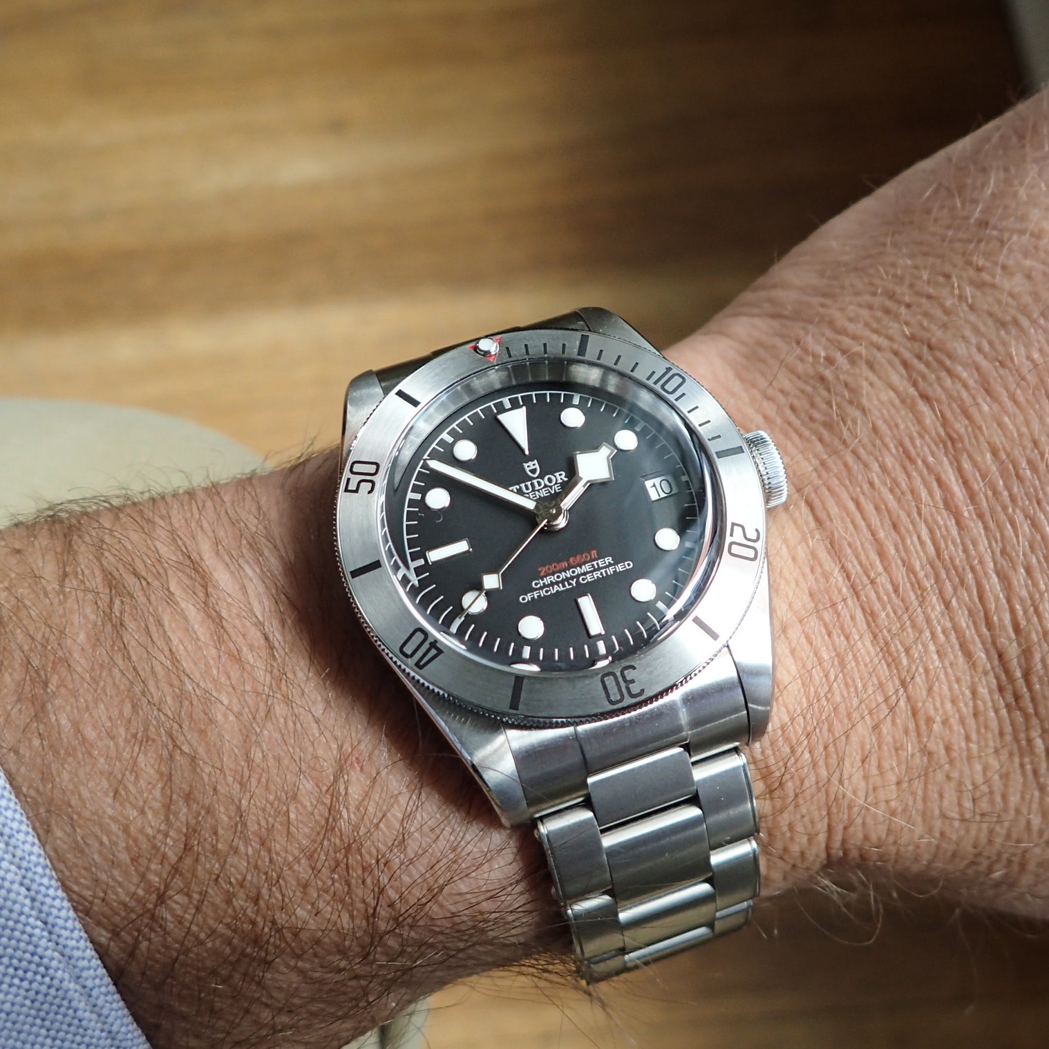Thanksgiving with the Tudor Heritage Black Bay Steel.  A brilliant new contender for Membership in the One Watch Club.