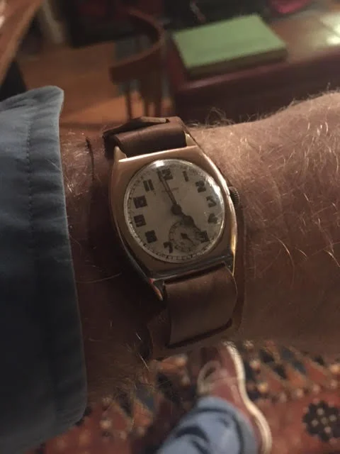 A vintage timepiece with amazing provenance, worn on one-piece with Bund pad.
