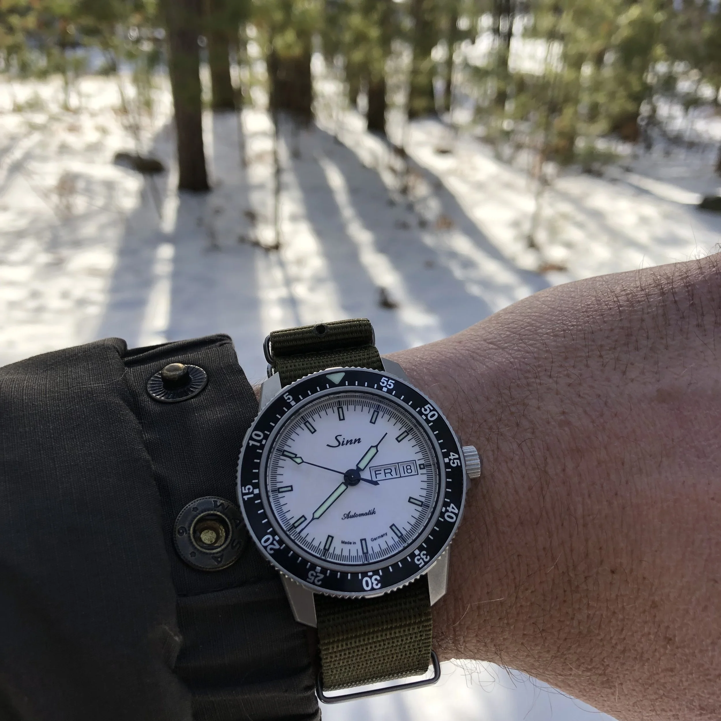 The Sinn 104 White A Weekend On The Wrist In Northern Michigan With The 104 St Sa I W Hello One Watch Club Rover Haven Straps