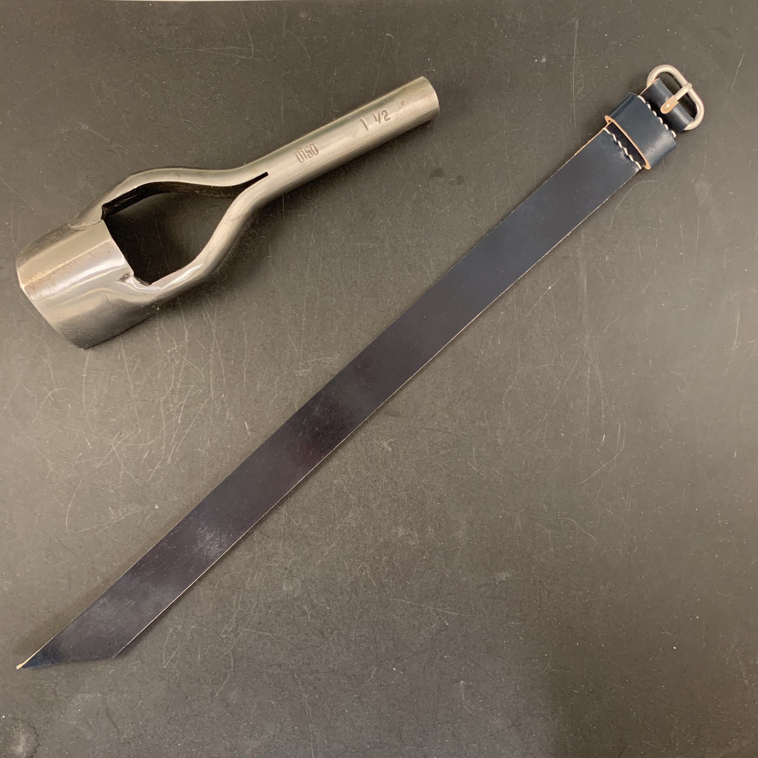 One-piece strap, Navy, 20 mm