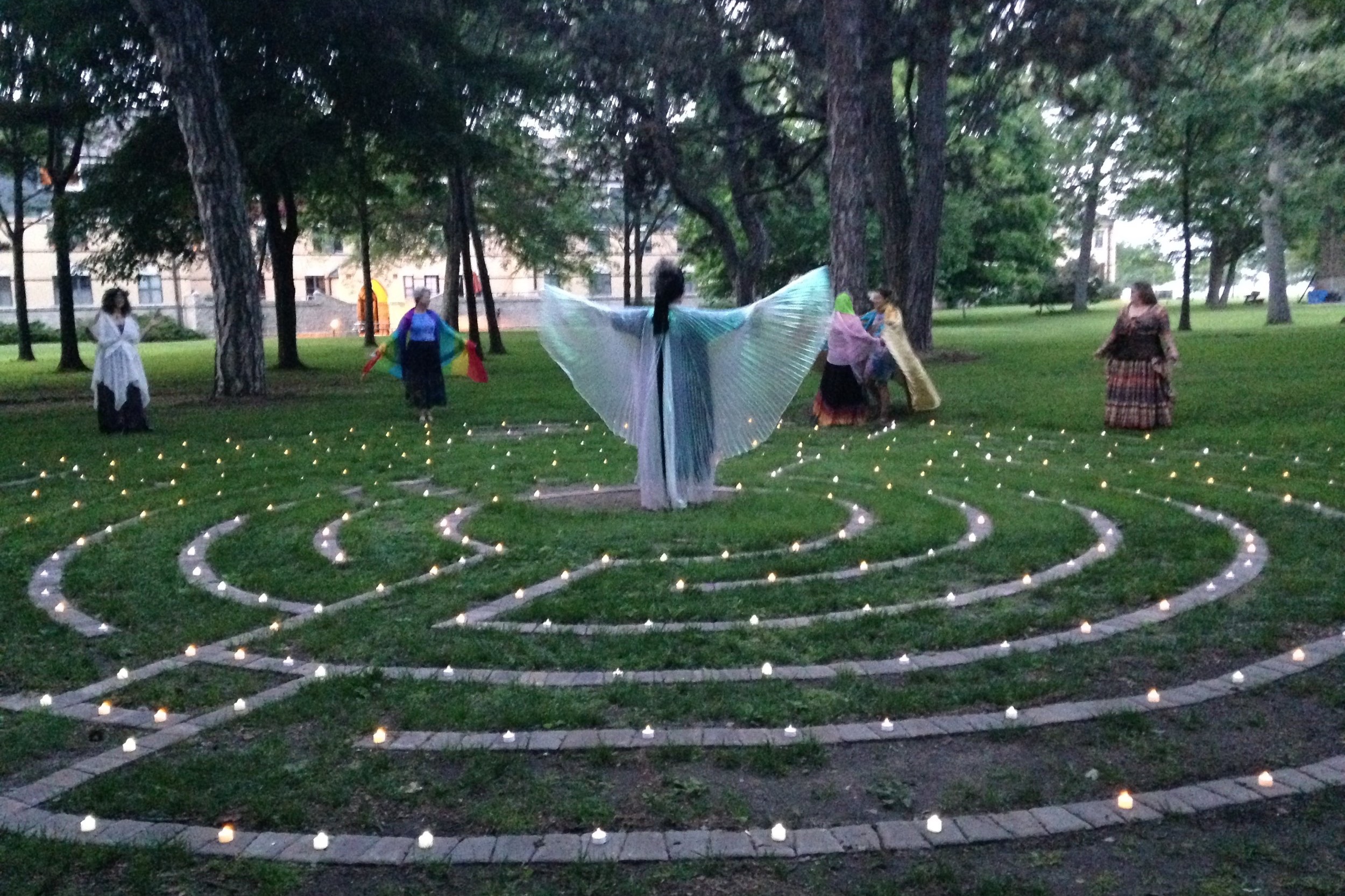 Ritual at the Labyrinth at dekoven