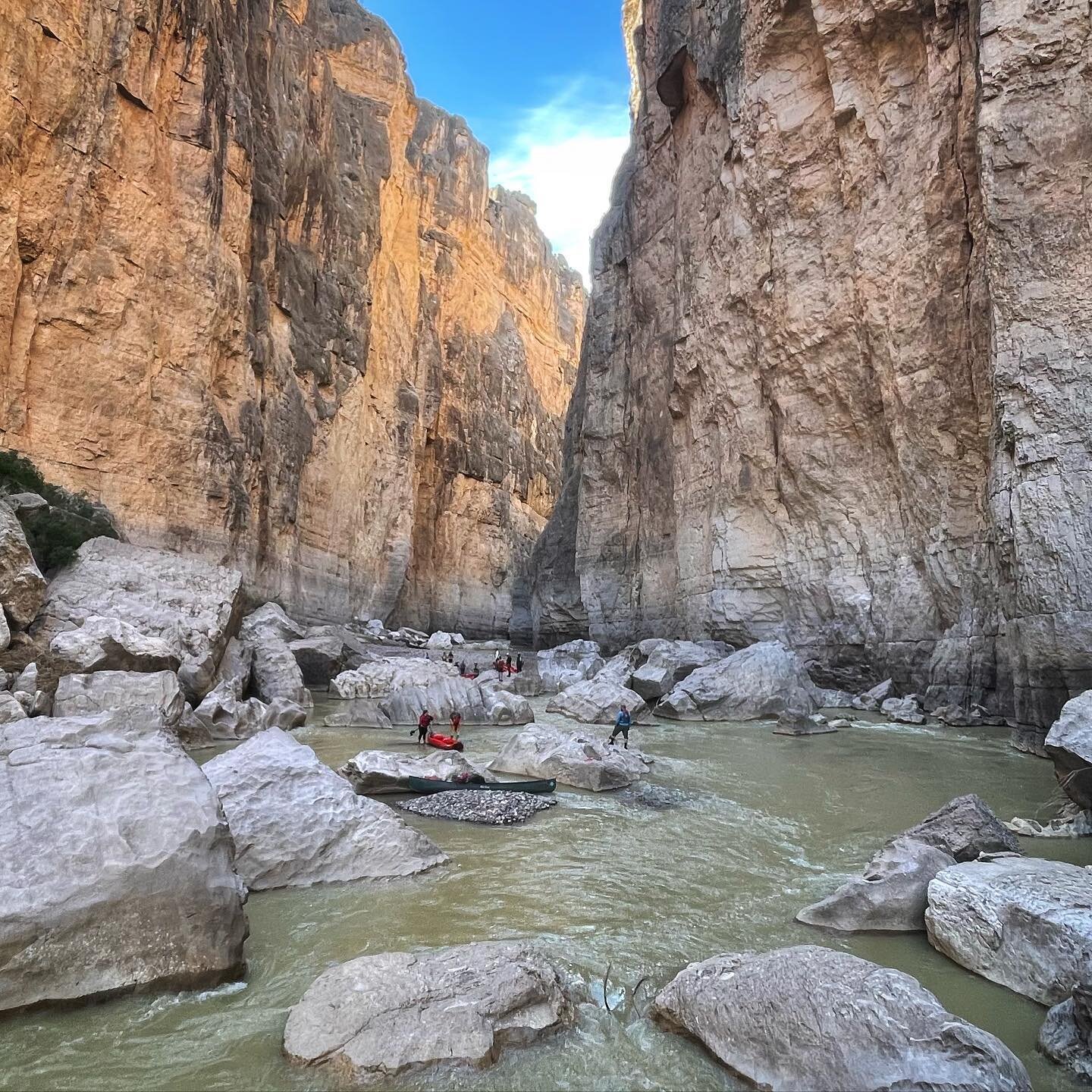 Photographed while river guiding for @angellexpeditions in @bigbendnps Santa Elena Canyon, Rio Grande, Big Bend National Park.

I was on standby river rescue at this vantage point on top of a large boulder half way through the &ldquo;Rock Slide&rdquo