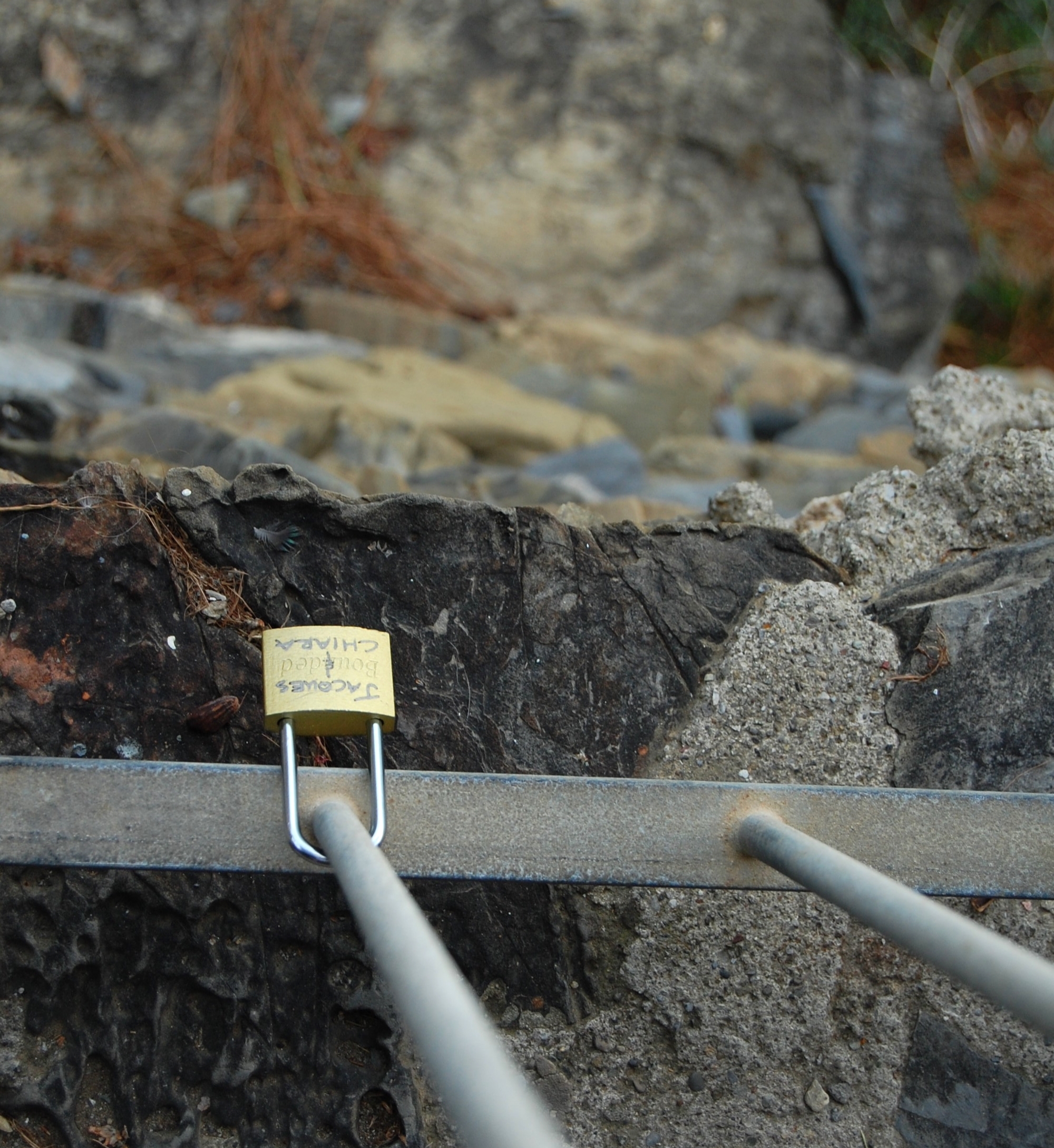 One more surprise! Hidden beneath the ring compartment was notes from her best friends and a lock with our initials engraved. We left the lock on a nearby gate overlooking the water as a token of our love.