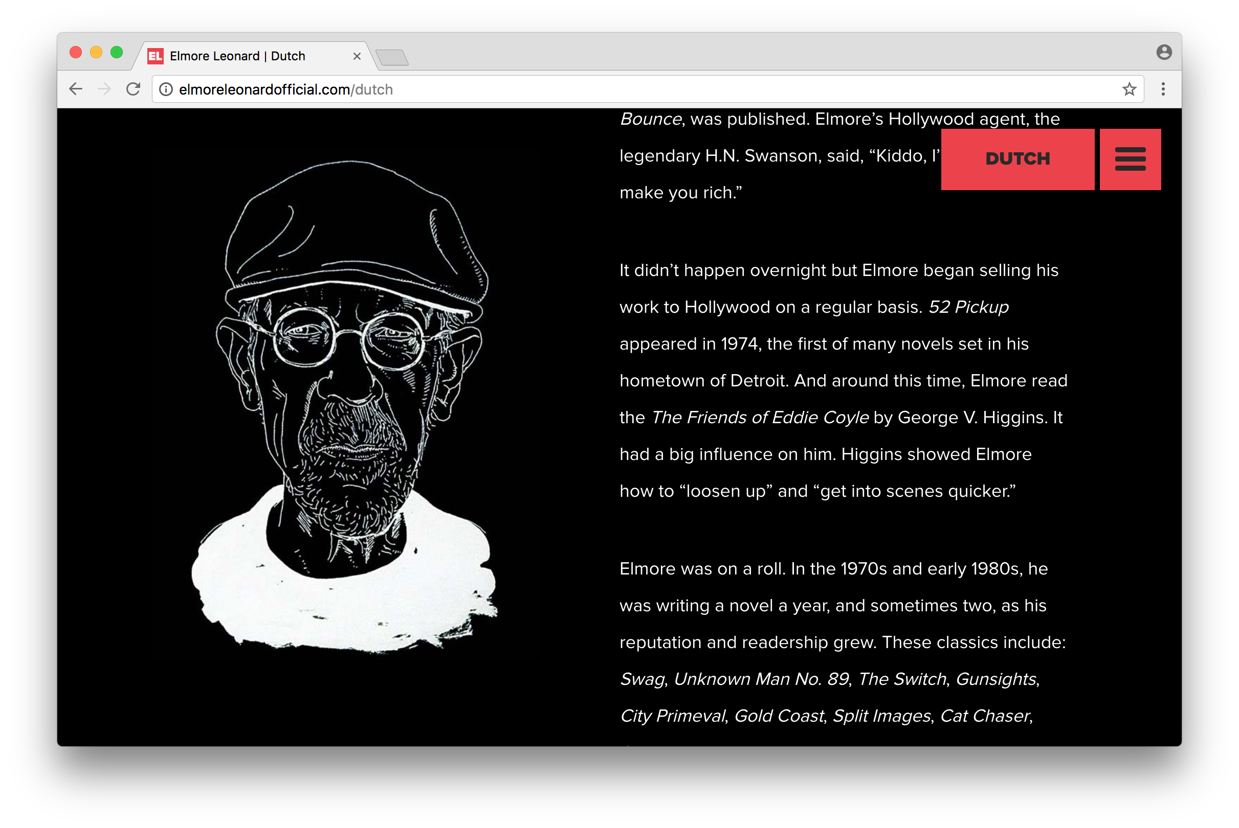 Elmore Leonard Site