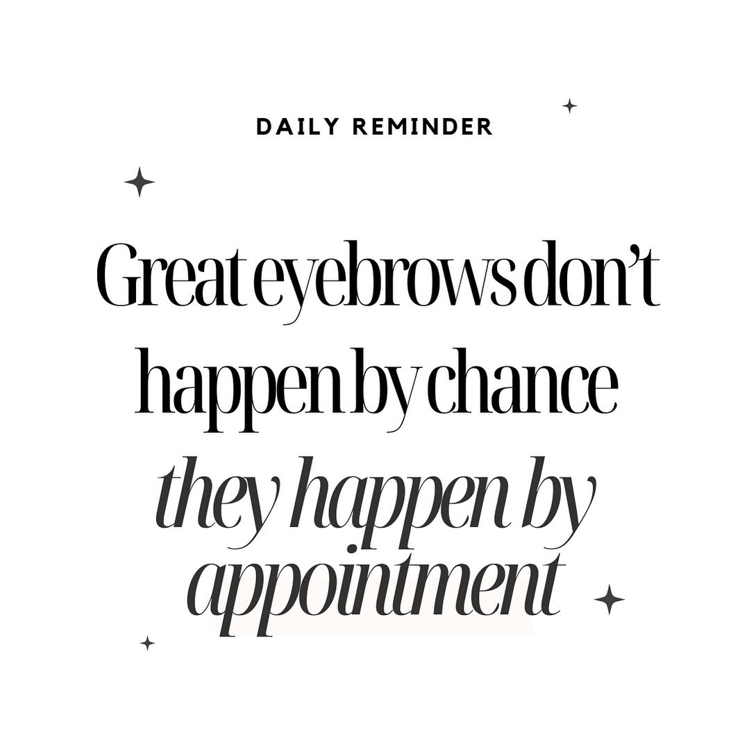 Getting those perfect brows isn&rsquo;t just luck &ndash; it&rsquo;s all about making that appointment. 

This is your sign to book now and let&rsquo;s work our magic together! 💫

You&rsquo;ll surely have the best possible experience here at Rawwbea