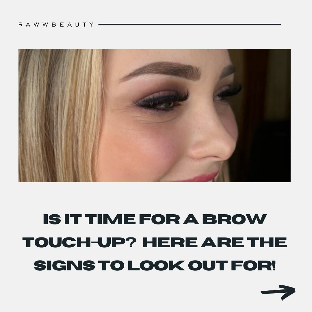 Wondering if it&rsquo;s time for your brows to get some love? Not sure if they need a touch-up?

Swipe through to see if any of these signs apply to you! ✨

If nodding yes, then it&rsquo;s time! Message me and let&rsquo;s book that appointment to giv